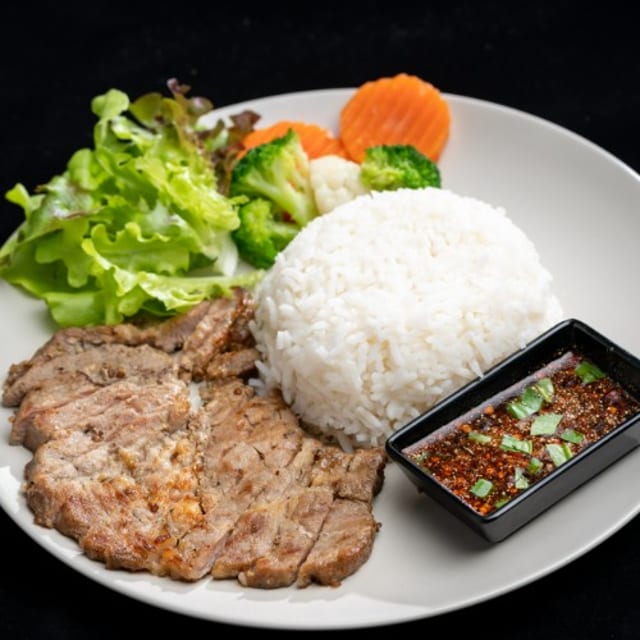 Pork Rice Plate.