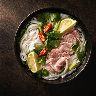 Rare Steak Noodle Soup