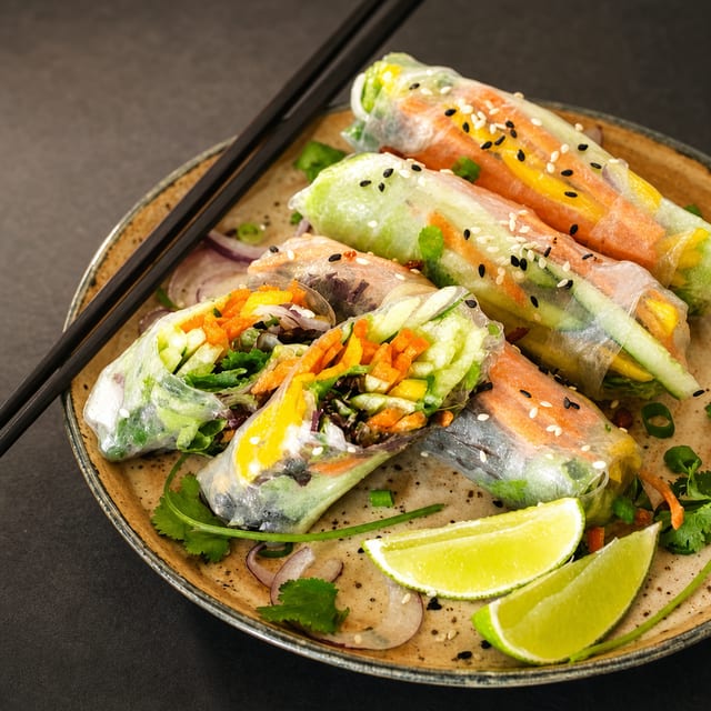 Shrimp Paste Wrap with Rice Paper.